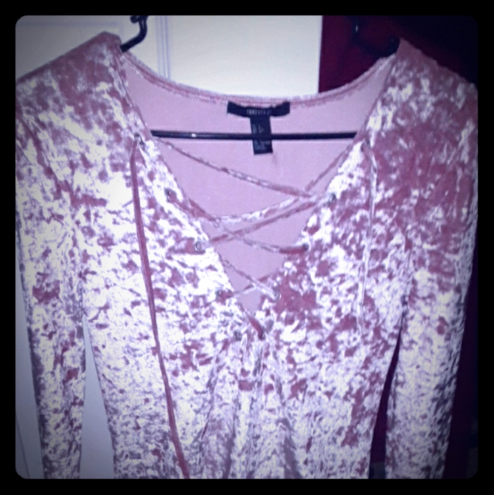Pink Velvet Dress..